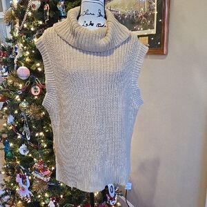 Zara Beige Cowl Neck Sweater
